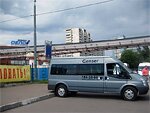 Бесплатный автобус Genser в пункт аренды автомобилей АрендаАвто-кмс на ул.Добролюбова